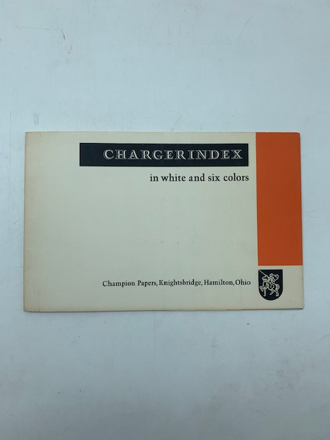 Charger Index in white and six colours. Champion Papers, Knightsbridge, Hamilton, Ohio